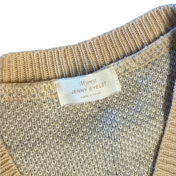 5/$25 Plaid V-Neck Sweater Vest - Tan - Picture 3 of 4